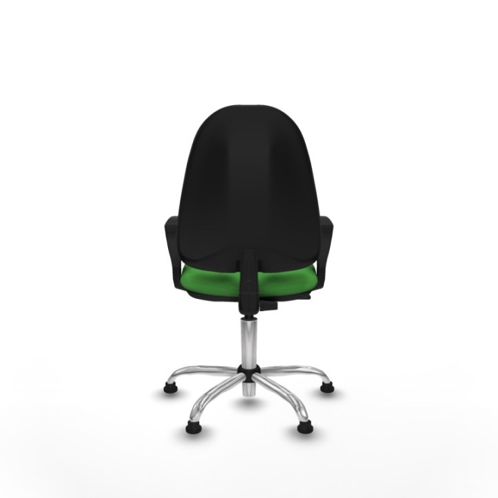 Algarra CP bali verde brazos fijos base cromada topes