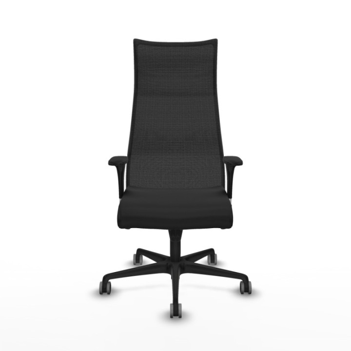 Albacete malla XL sincro malla negra similpiel negro brazos 1D base nailon ruedas 65mm engomadas