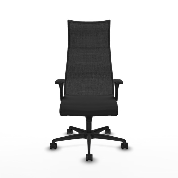 Albacete malla XL sincro malla negra similpiel negro brazos 1D base nailon ruedas 65mm nailon