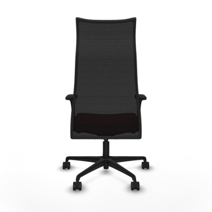 Albacete malla XL sincro malla negra similpiel granate brazos 1D base nailon ruedas 65mm nailon