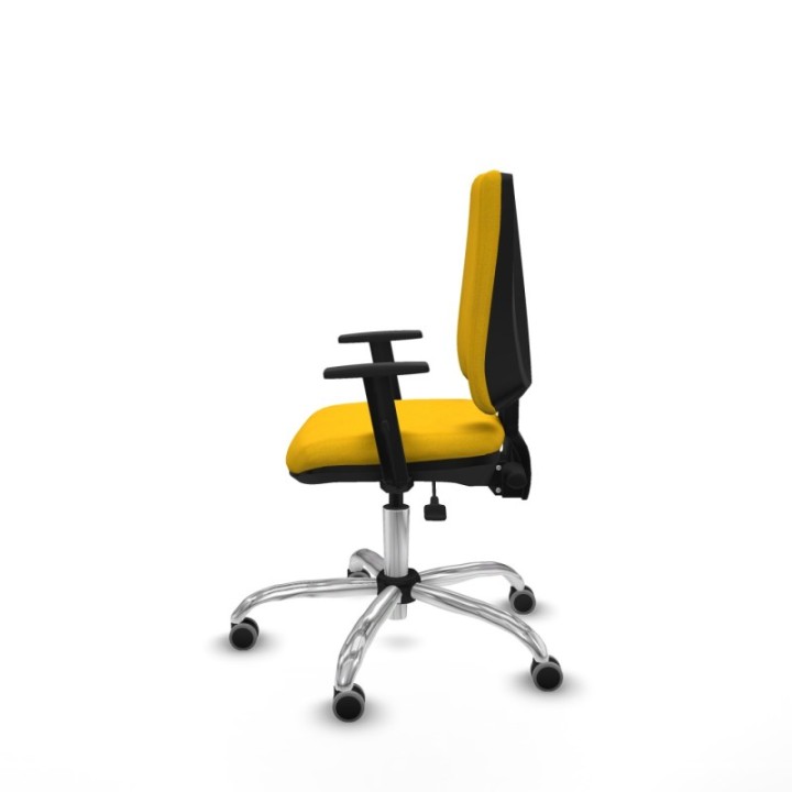 Elche AS bali amarillo brazos 1D base cromada ruedas engomadas 65mm