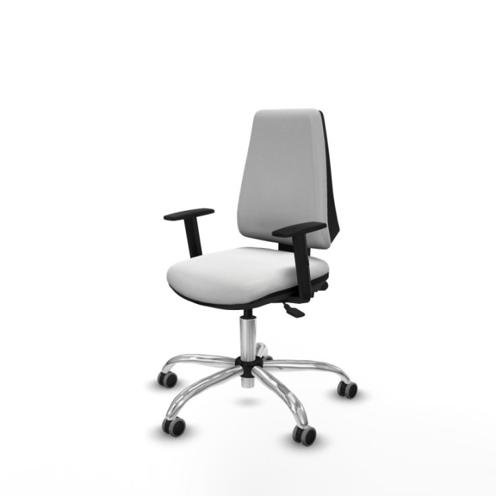 Elche AS bali blanco brazos 1D base cromada ruedas engomadas 65mm