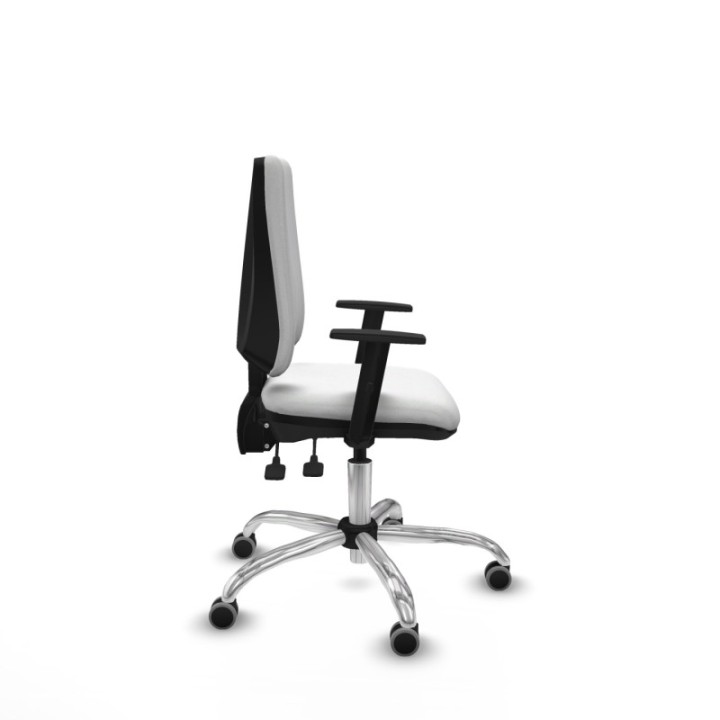 Elche AS bali blanco brazos 1D base cromada ruedas engomadas 65mm