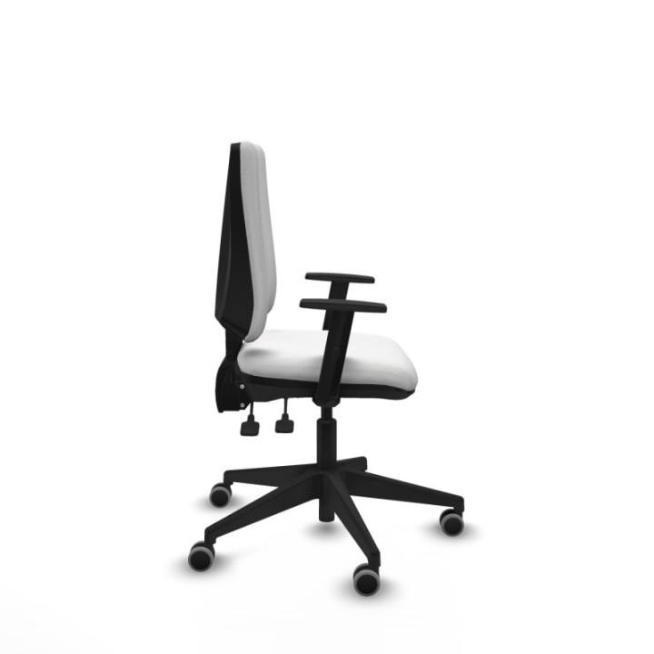 Elche AS bali blanco brazos 1D base piramidal ruedas engomadas 65mm