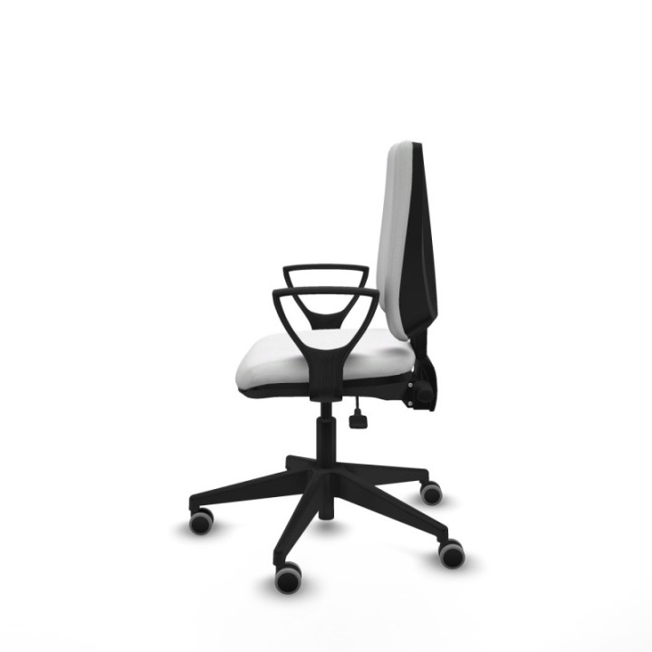 Elche AS bali blanco brazos fijos base piramidal ruedas engomadas 65mm