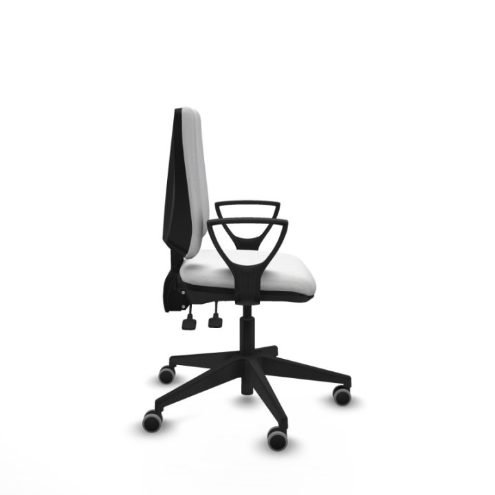 Elche AS bali blanco brazos fijos base piramidal ruedas engomadas 65mm