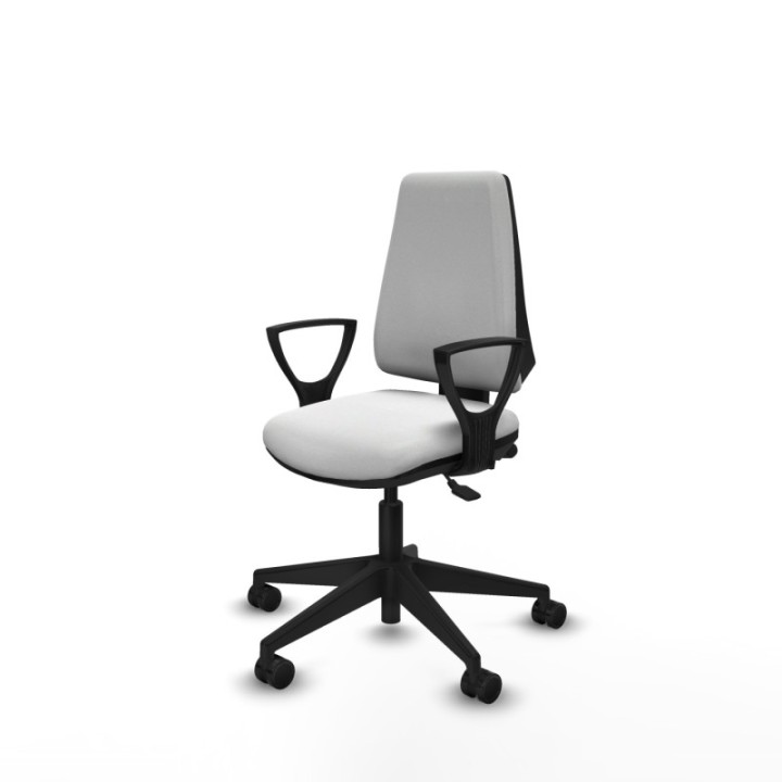 Elche AS bali blanco brazos fijos base piramidal ruedas nailon 65mm