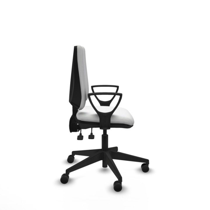 Elche AS bali blanco brazos fijos base piramidal ruedas nailon 65mm