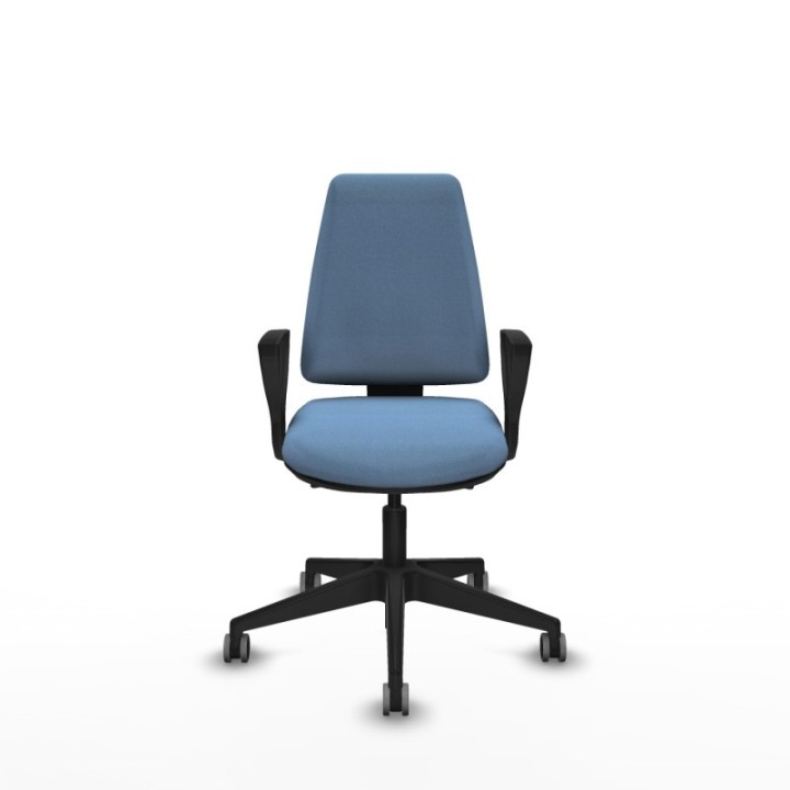 Elche AS bali azul cielo brazos fijos base piramidal ruedas engomadas 65mm