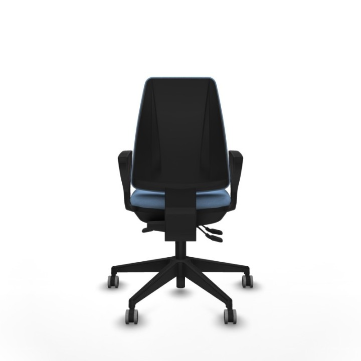 Elche AS bali azul cielo brazos fijos base piramidal ruedas engomadas 65mm