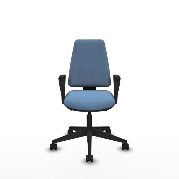 Elche AS bali azul cielo brazos fijos base piramidal ruedas nailon 65mm