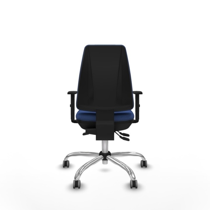 Elche AS bali azul marino brazos 1D base cromada ruedas engomadas 65mm