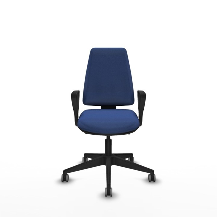 Elche AS bali azul marino brazos fijos base piramidal ruedas engomadas 65mm