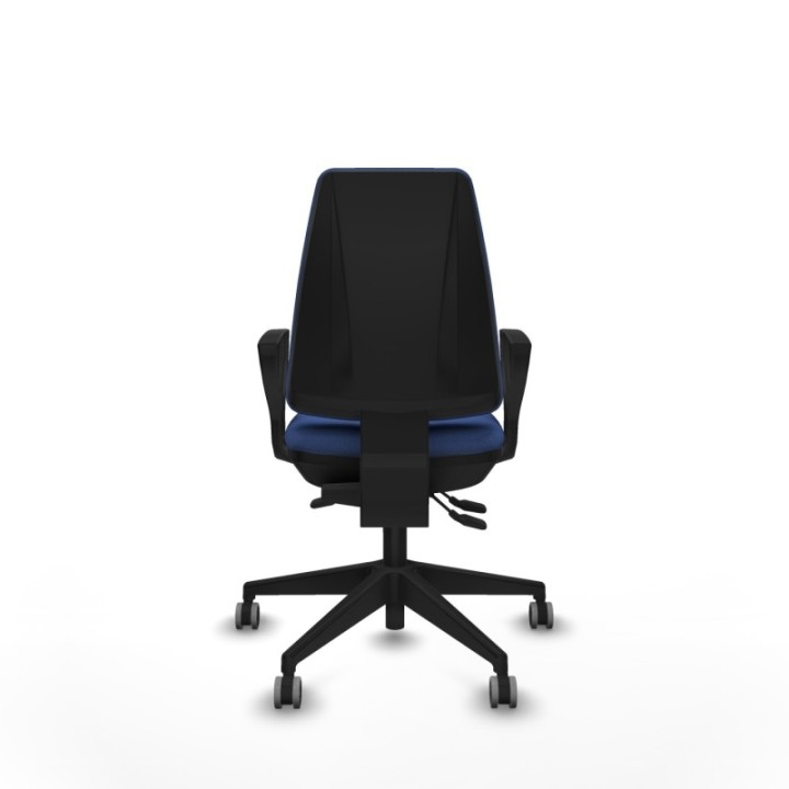 Elche AS bali azul marino brazos fijos base piramidal ruedas engomadas 65mm