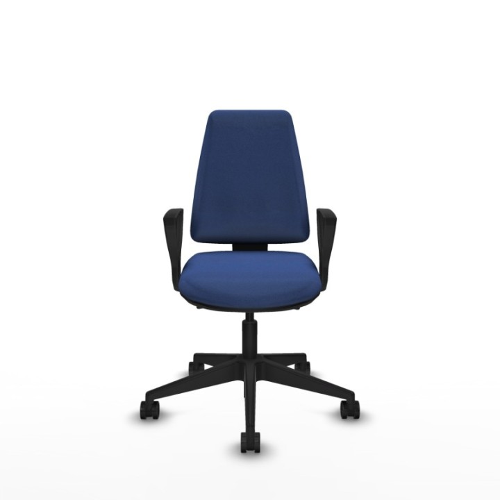 Elche AS bali azul marino brazos fijos base piramidal ruedas nailon 65mm