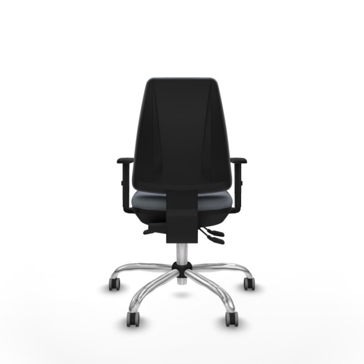 Elche AS bali gris brazos 1D base cromada ruedas engomadas 65mm