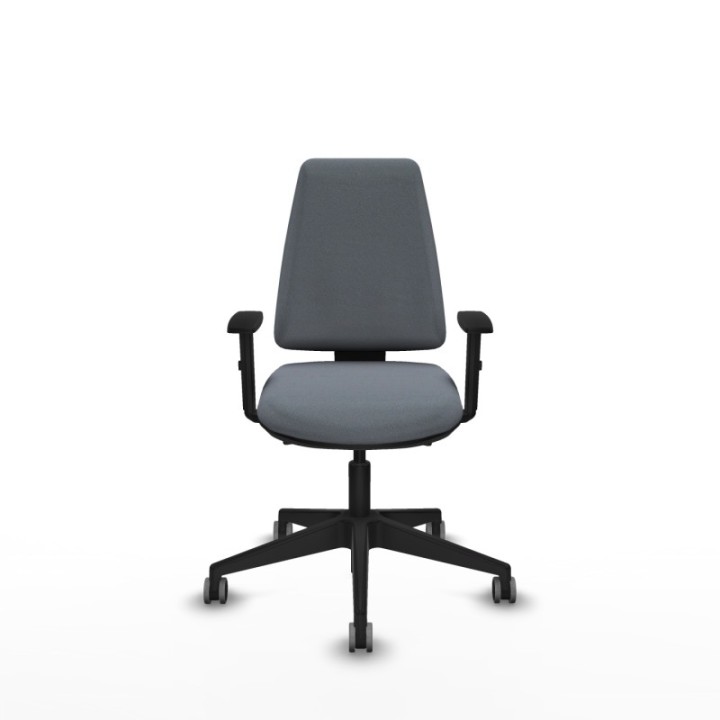 Elche AS bali gris brazos 1D base piramidal ruedas engomadas 65mm