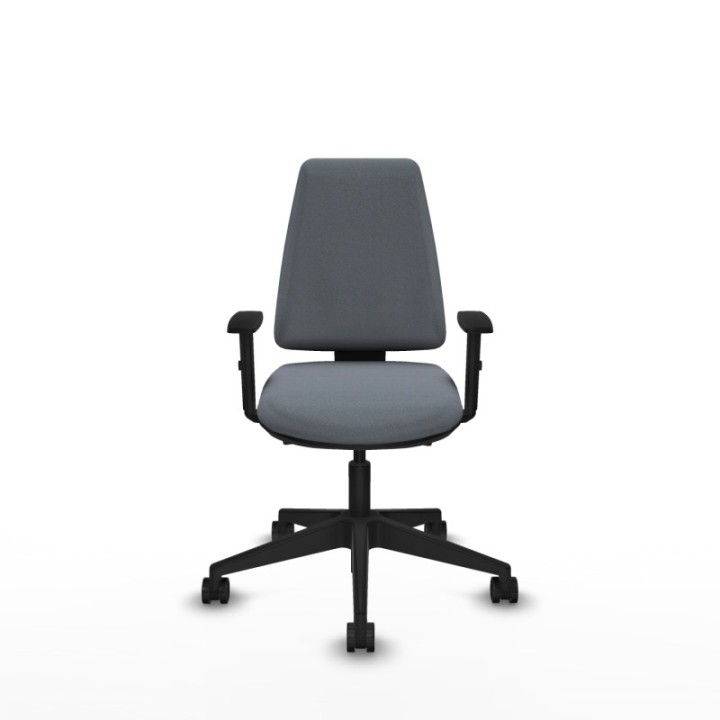 Elche AS bali gris brazos 1D base piramidal ruedas nailon 65mm