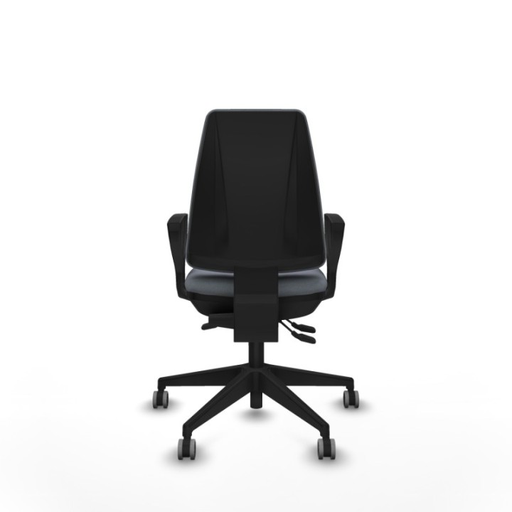 Elche AS bali gris brazos fijos base piramidal ruedas engomadas 65mm