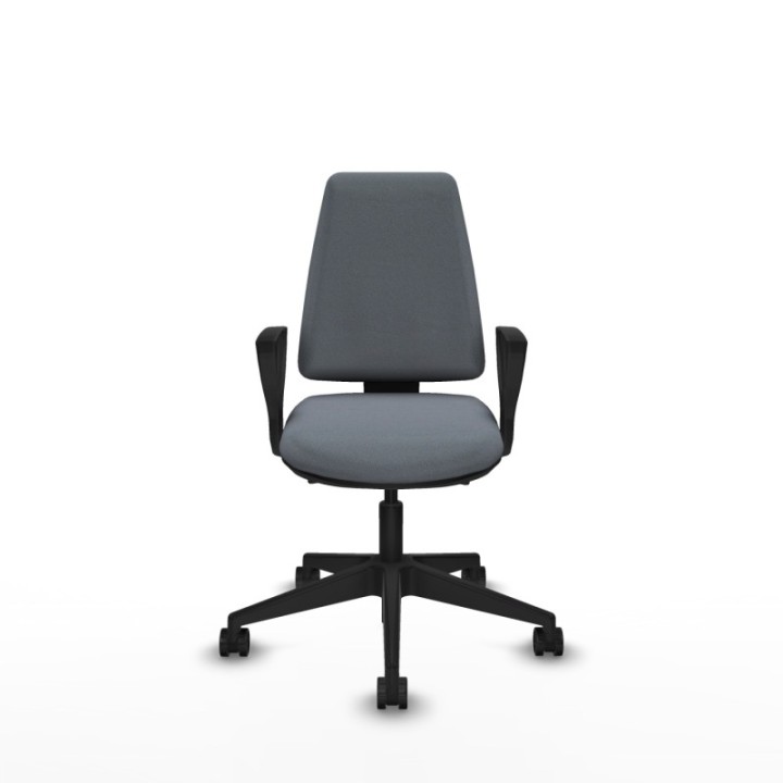 Elche AS bali gris brazos fijos base piramidal ruedas nailon 65mm