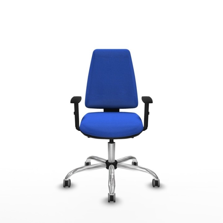 Elche AS bali azul brazos 1D base cromada ruedas engomadas 65mm