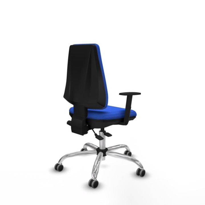 Elche AS bali azul brazos 1D base cromada ruedas engomadas 65mm