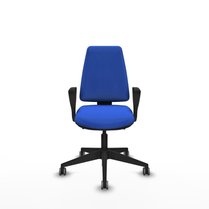 Elche AS bali azul brazos fijos base piramidal ruedas engomadas 65mm