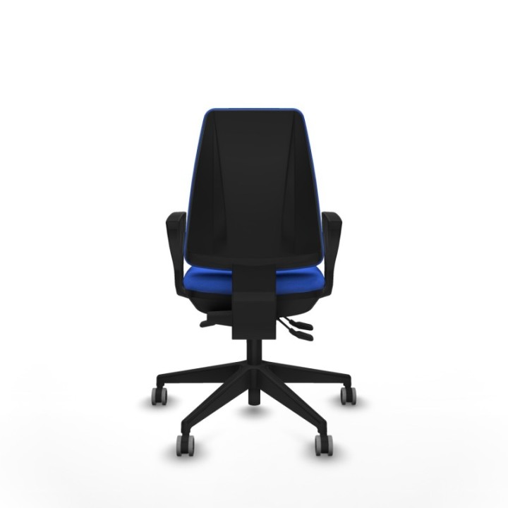 Elche AS bali azul brazos fijos base piramidal ruedas engomadas 65mm