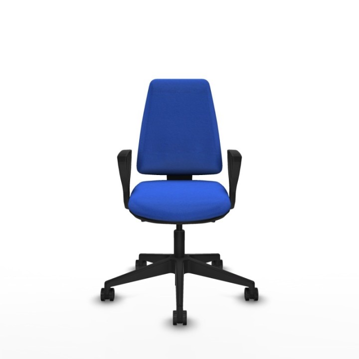 Elche AS bali azul brazos fijos base piramidal ruedas nailon 65mm