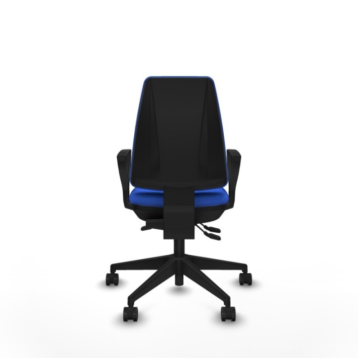 Elche AS bali azul brazos fijos base piramidal ruedas nailon 65mm