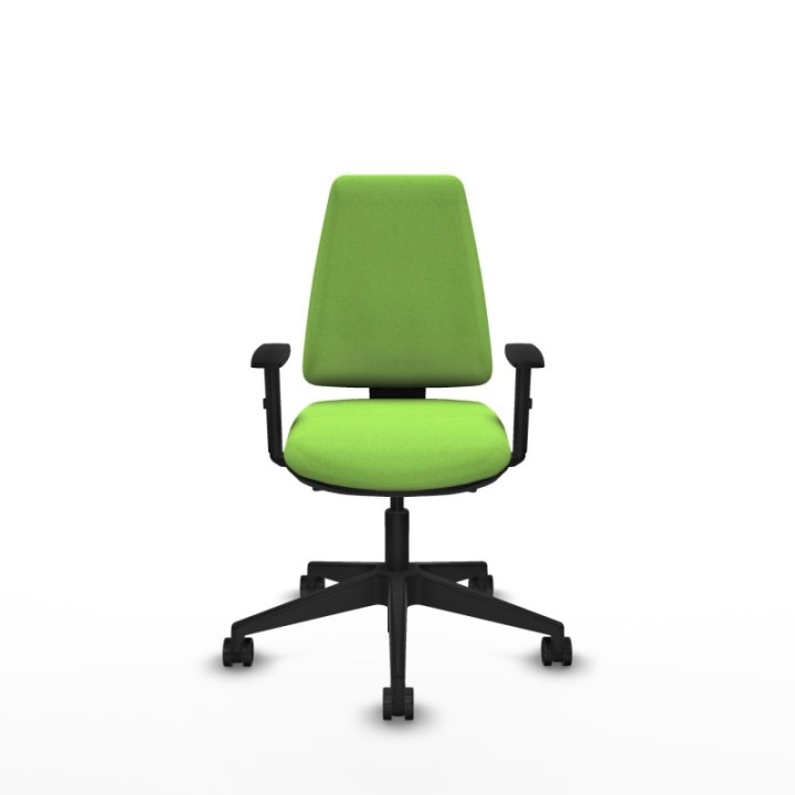 Elche AS bali pistacho brazos 1D base piramidal ruedas nailon 65mm