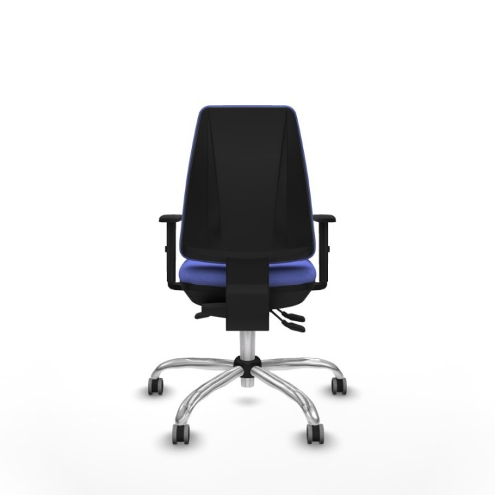 Elche AS bali azul claro brazos 1D base cromada ruedas engomadas 65mm