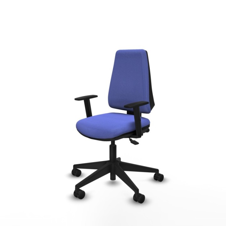 Elche AS bali azul claro brazos 1D base piramidal ruedas nailon 65mm