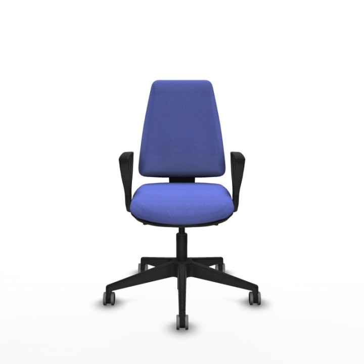 Elche AS bali azul claro brazos fijos base piramidal ruedas engomadas 65mm