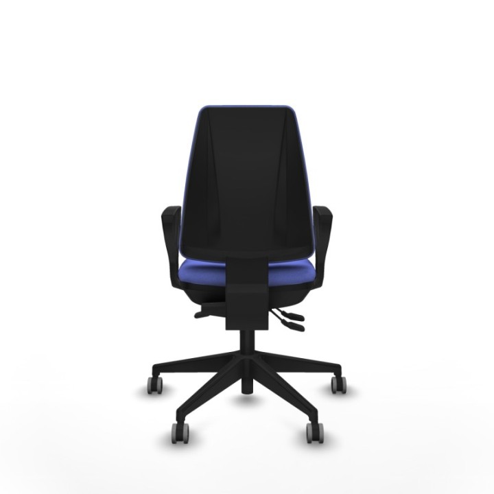 Elche AS bali azul claro brazos fijos base piramidal ruedas engomadas 65mm