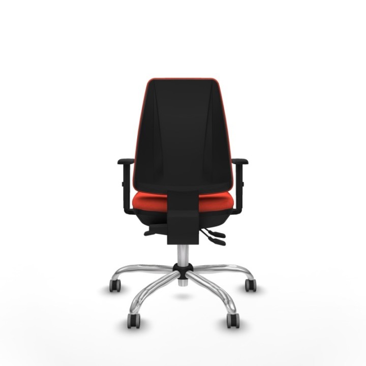 Elche AS bali naranja oscuro brazos 1D base cromada ruedas engomadas 65mm