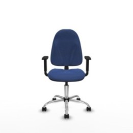 Algarra CP bali azul marino brazos 1D base cromada ruedas autofrenantes 50mm