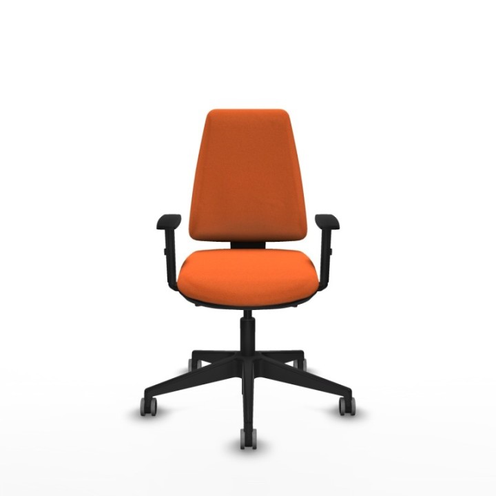 Elche AS bali naranja brazos 1D base piramidal ruedas engomadas 65mm