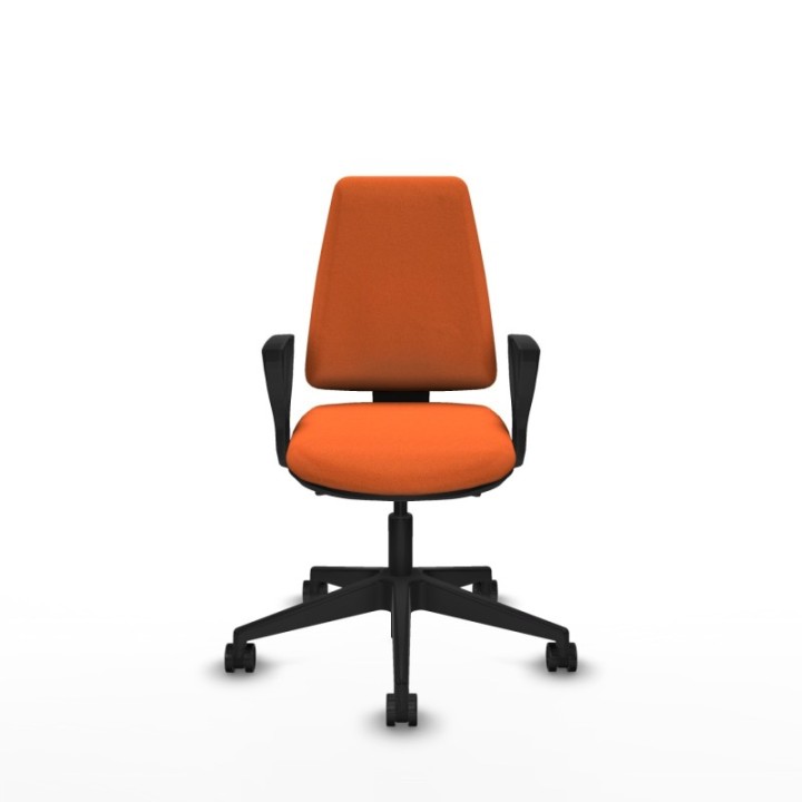 Elche AS bali naranja brazos fijos base piramidal ruedas nailon 65mm