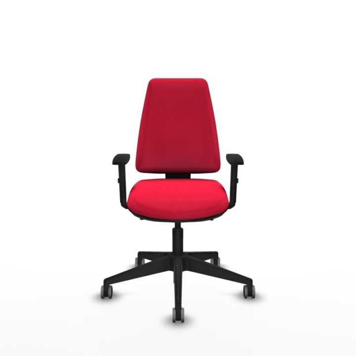 Elche AS bali rojo brazos 1D base piramidal ruedas engomadas 65mm