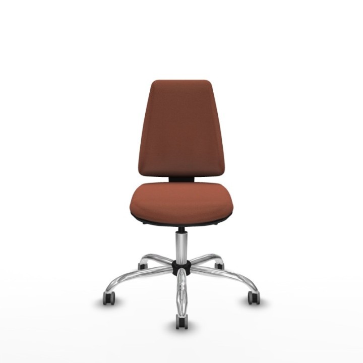 Elche AS bali marrón base cromada ruedas engomadas 65mm