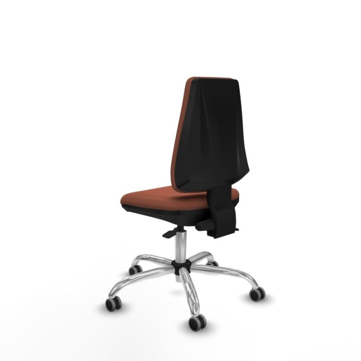 Elche AS bali marrón base cromada ruedas engomadas 65mm