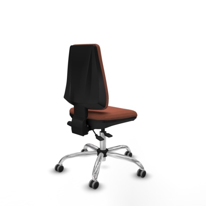 Elche AS bali marrón base cromada ruedas engomadas 65mm