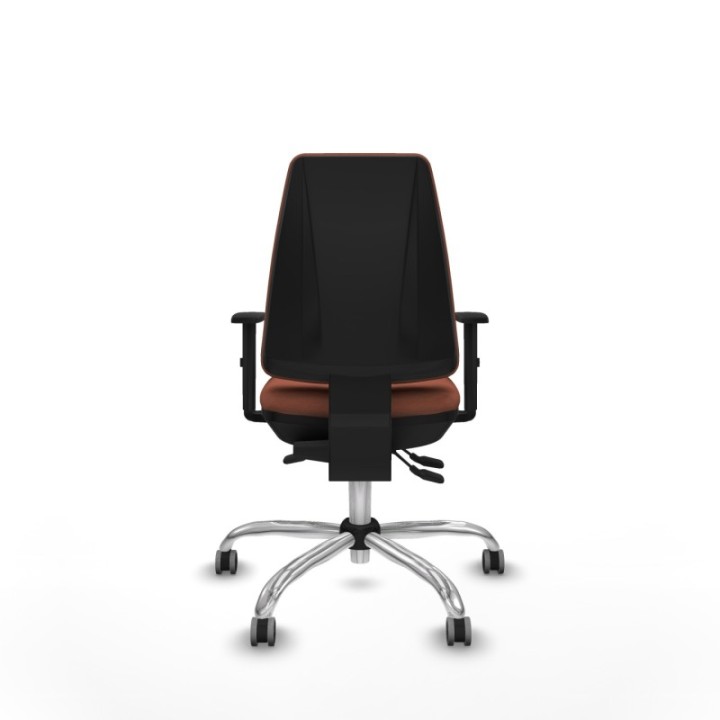 Elche AS bali marrón brazos 1D base cromada ruedas engomadas 65mm