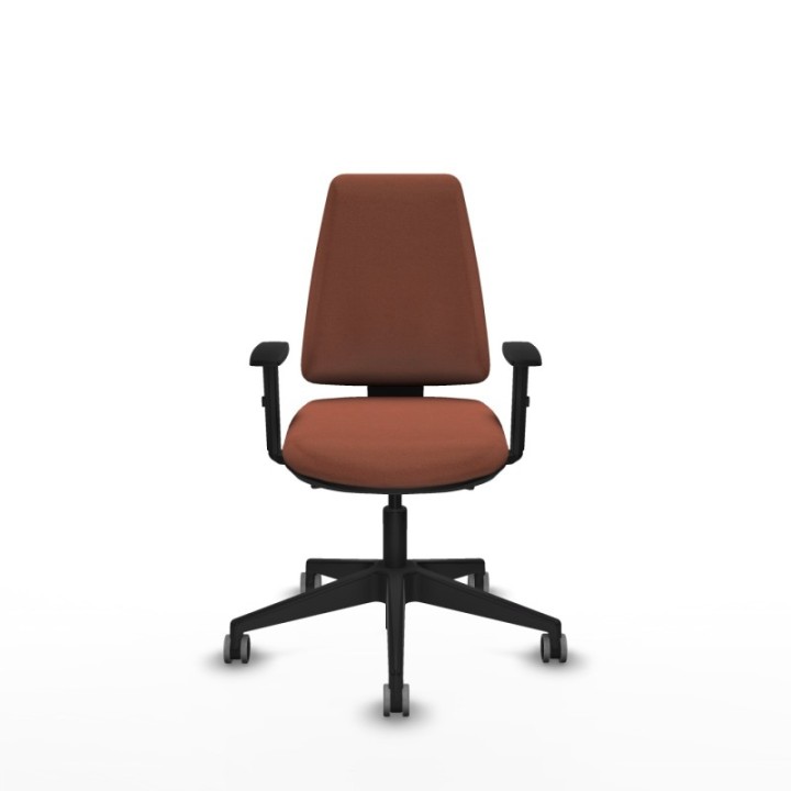 Elche AS bali marrón brazos 1D base piramidal ruedas engomadas 65mm