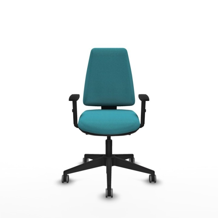 Elche AS bali turquesa brazos 1D base piramidal ruedas engomadas 65mm