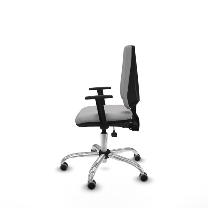 Elche AS bali gris claro brazos 1D base cromada ruedas engomadas 65mm