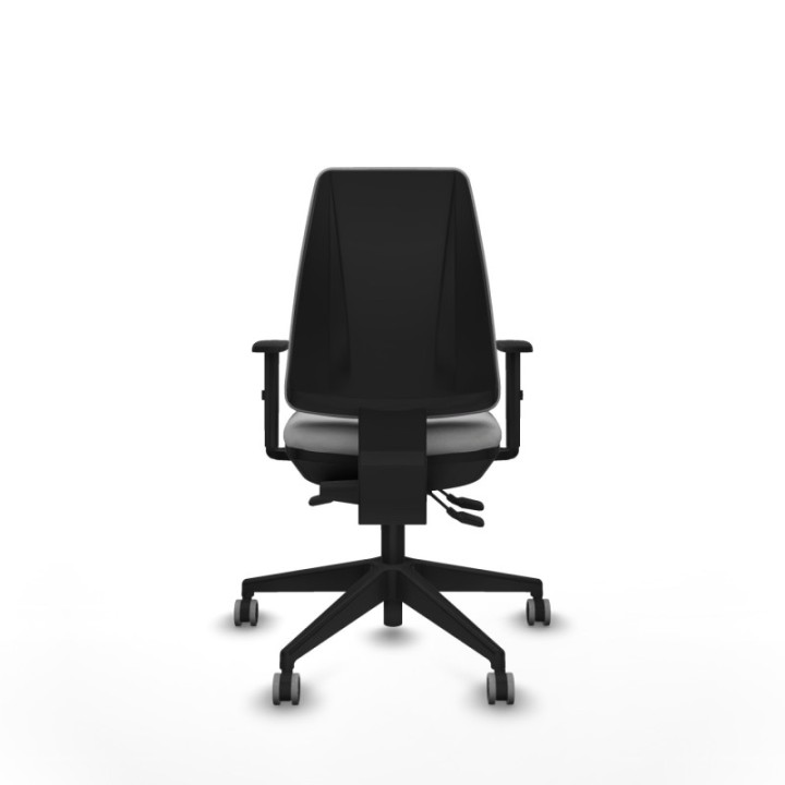 Elche AS bali gris claro brazos 1D base piramidal ruedas engomadas 65mm