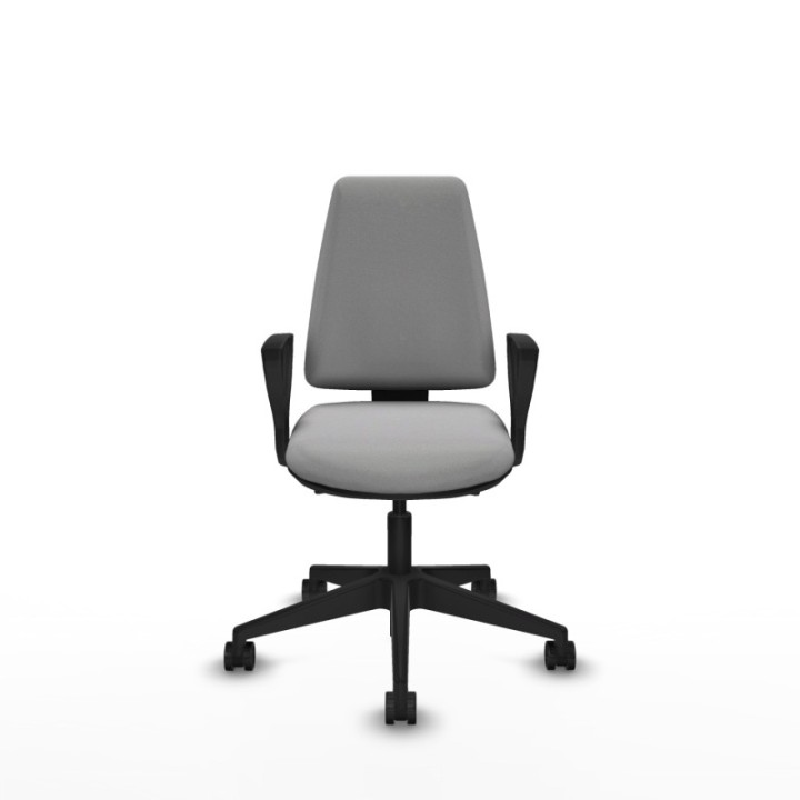 Elche AS bali gris claro brazos fijos base piramidal ruedas nailon 65mm