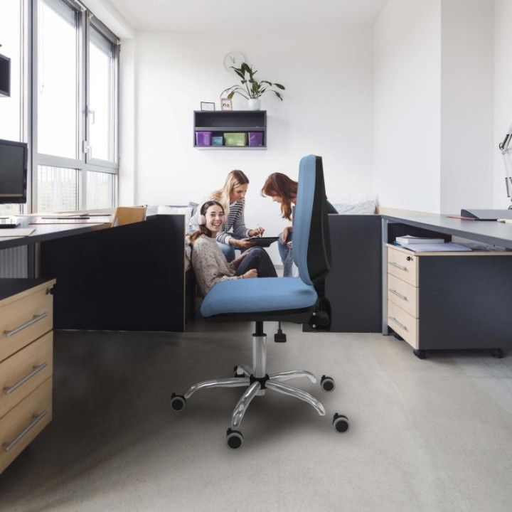 Elche AS bali verde botella base cromada ruedas engomadas 65mm